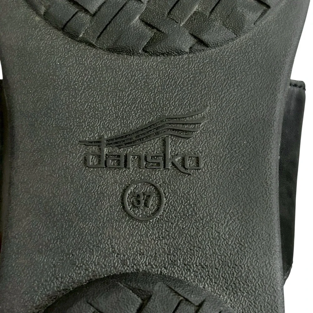 Dansko Sandals Women's Justine Calf Black Size 6.5-7/37 Comfort‎ Adjustable